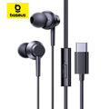 Audífonos Baseus Encok con Cable, USB-C / 3.5mm