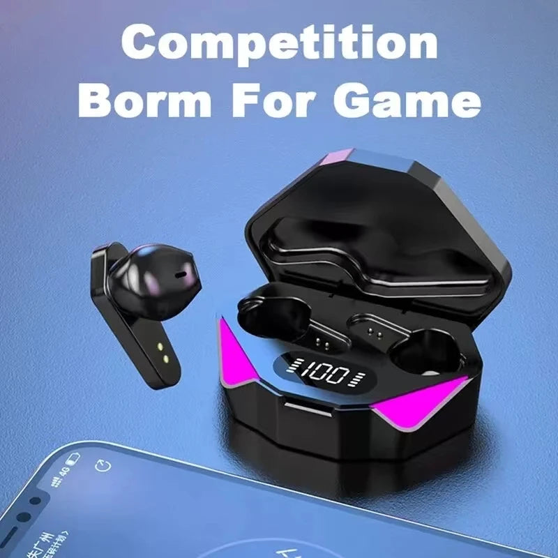 Audífonos Gamer TWS X15 con Pantalla LED