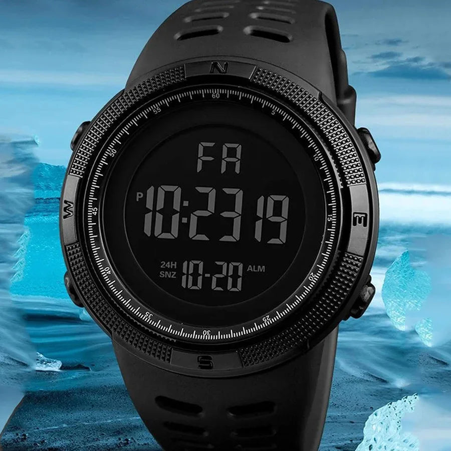Reloj Digital LED Militar Deportivo Multifunción