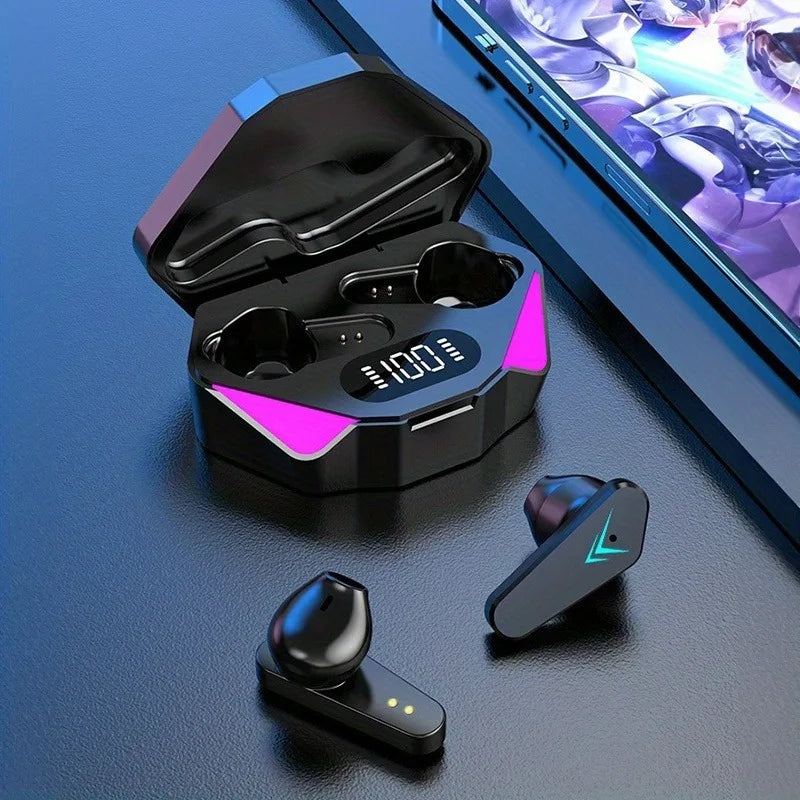 Audífonos Gamer TWS X15 con Pantalla LED