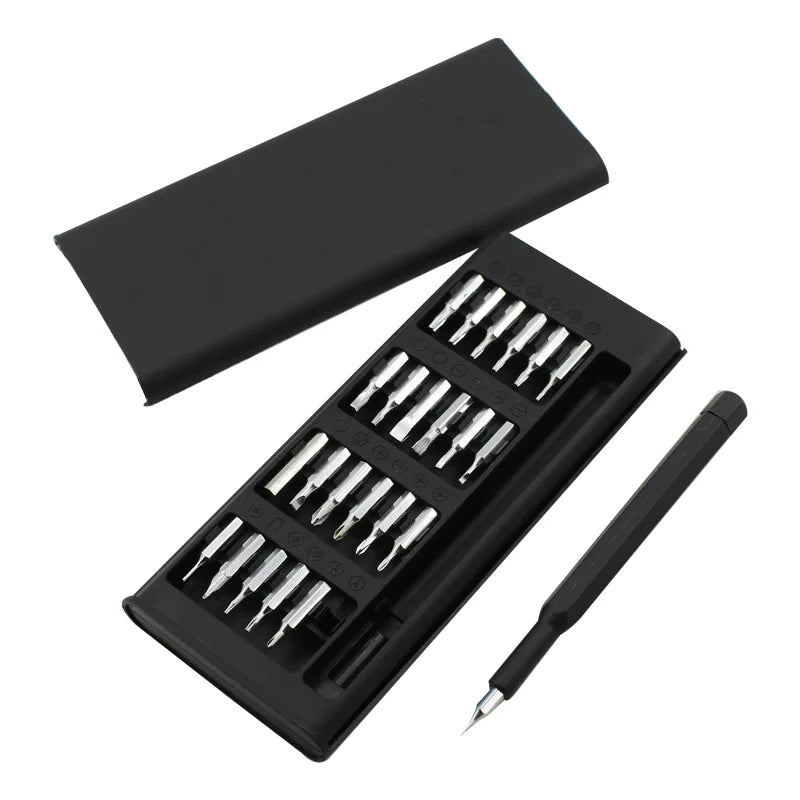 Screwdriver Set, 25 In 1 With 24 Piece Mini Pocket Screwdriver Set, Small Repair Set For Mobile Phone/PC/Came