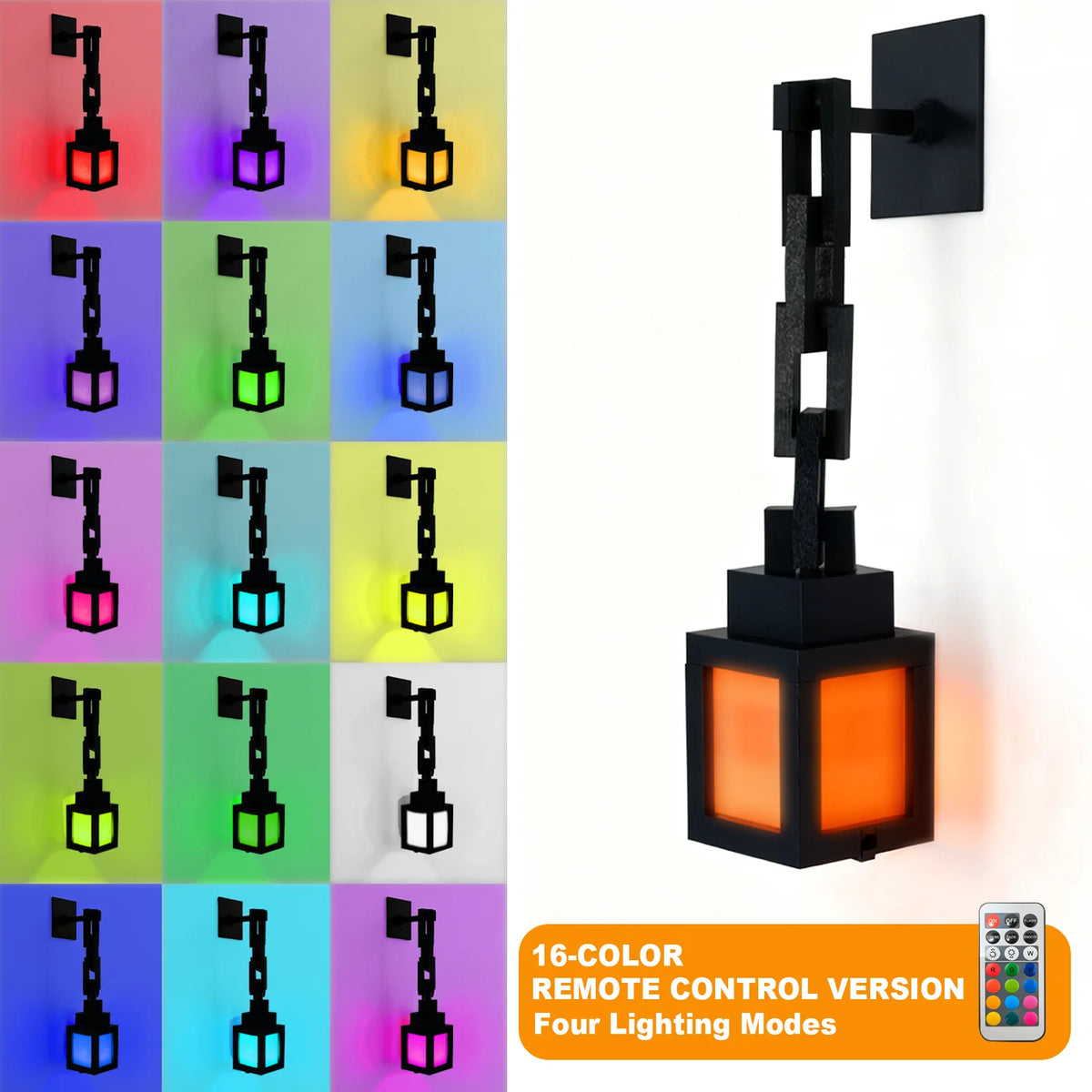 Lámpara LED Pixel Art RGB con Control Remoto, 16 Colores