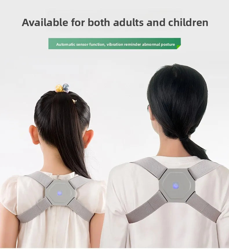 Smart Posture Corrector Back Brace Vibration Reminder Invisible Shoulder Support Adjustable Back Straightener For Adult Kids