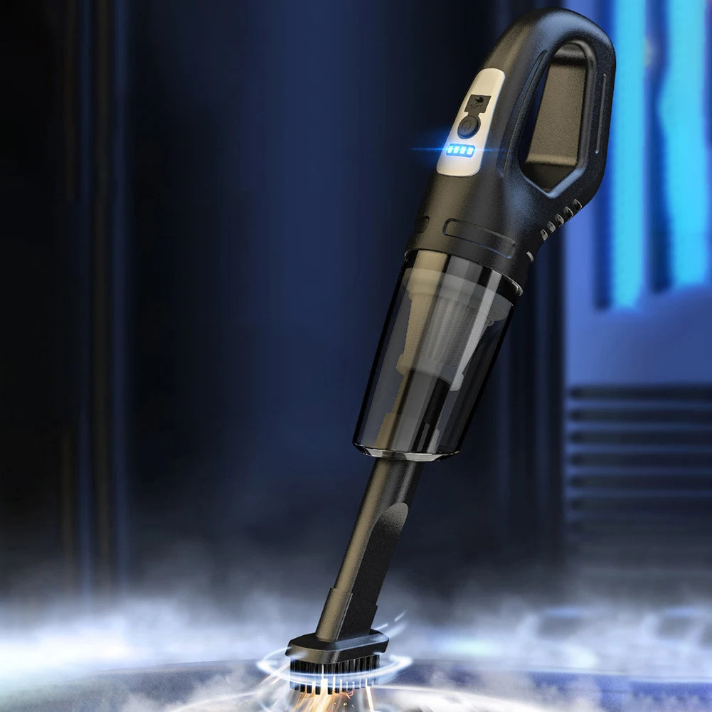Portable Cordless Car Vacuum USB Recharge Handheld Vacuum Powerful Suction Cleaner For Car Household Office Pet Hair Cleaning