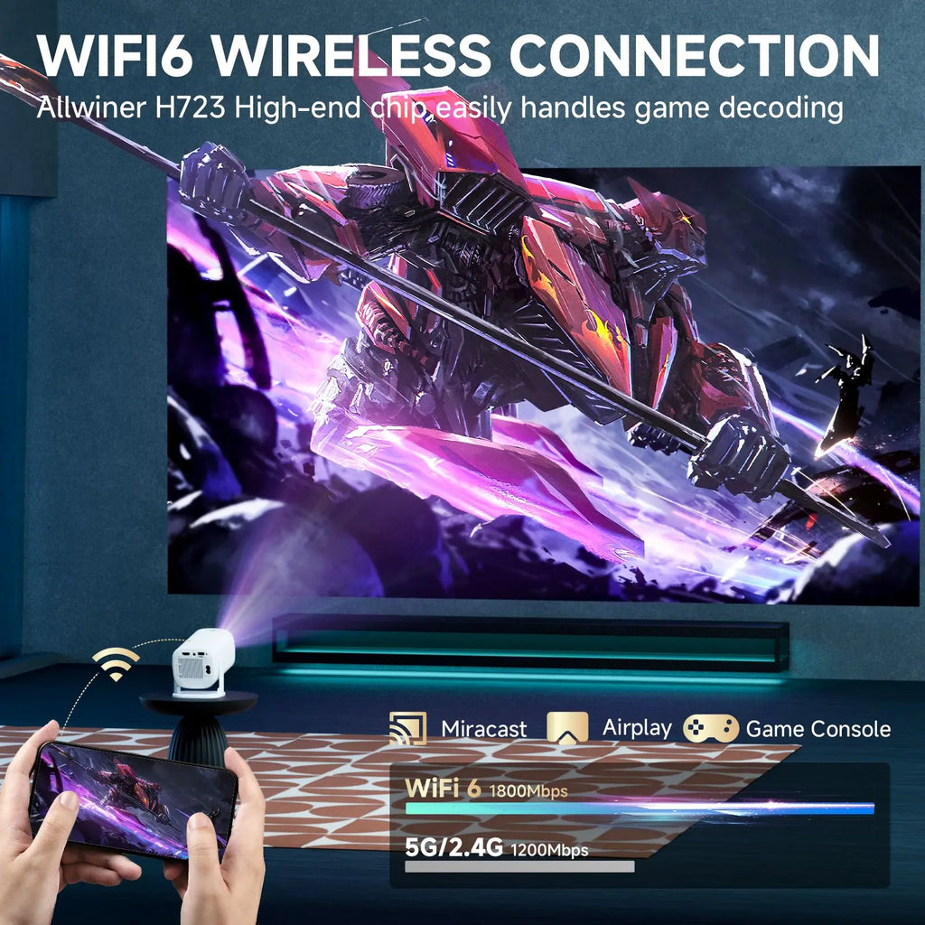 Proyector Mini P30 Pro Android 14 WiFi 6