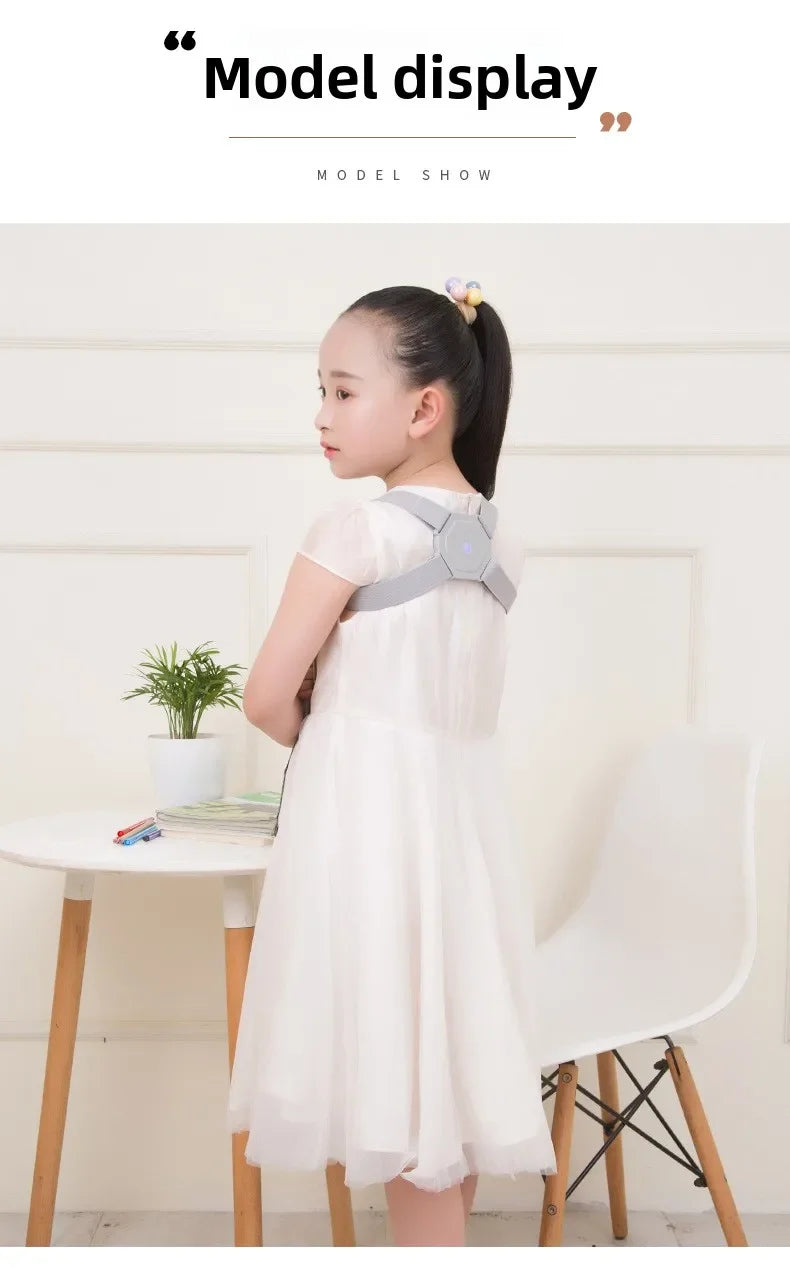 Smart Posture Corrector Back Brace Vibration Reminder Invisible Shoulder Support Adjustable Back Straightener For Adult Kids