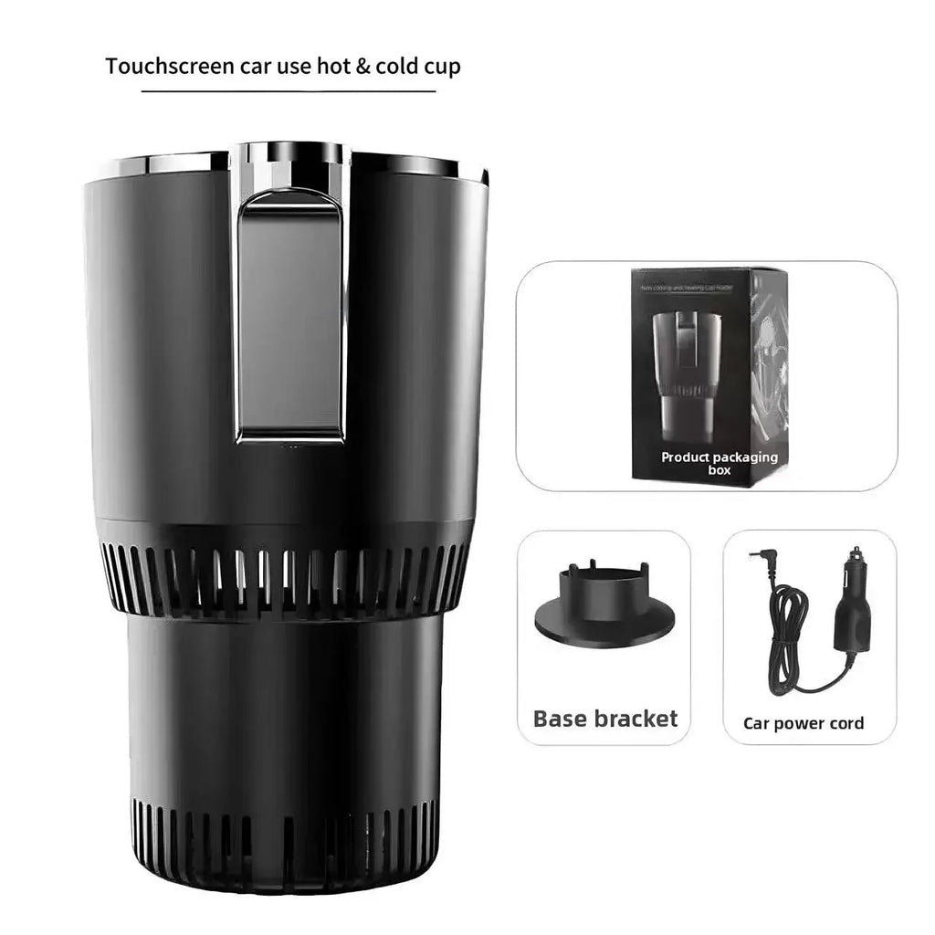 Car Intelligent Cooling Cup Dual Use Rapid Freezer Holder Mini Fridge Heating And Cooling Cup for Hot And Cold Beverages