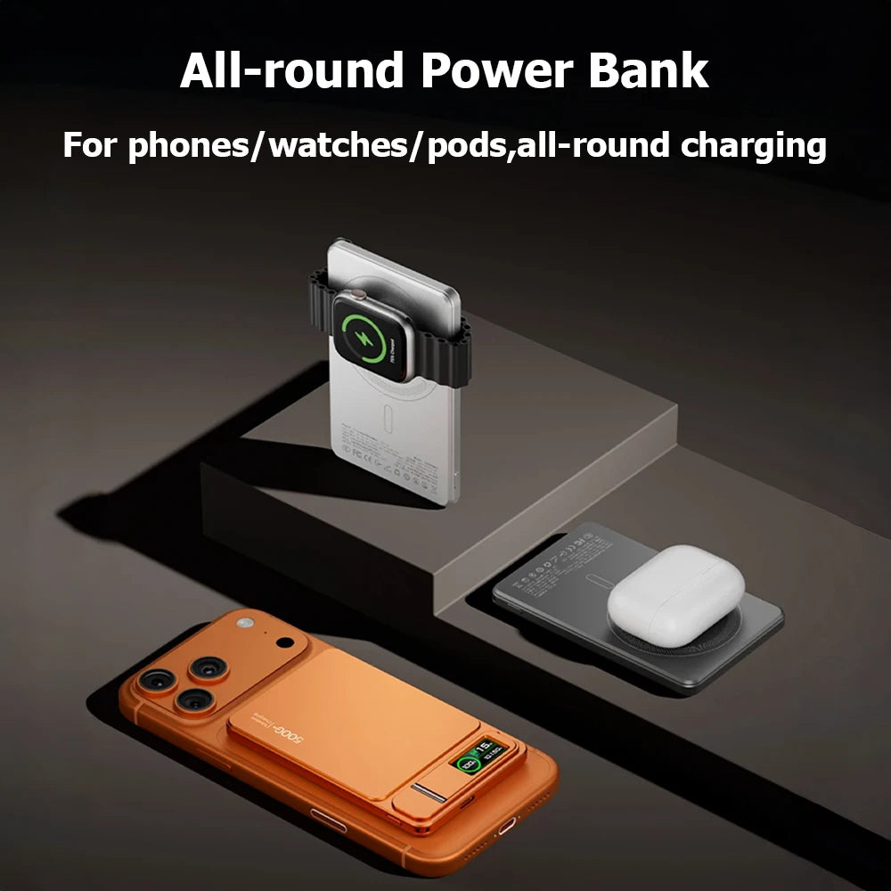 Power Bank Magnético 10.000 mAh MagSafe con Carga Inalámbrica