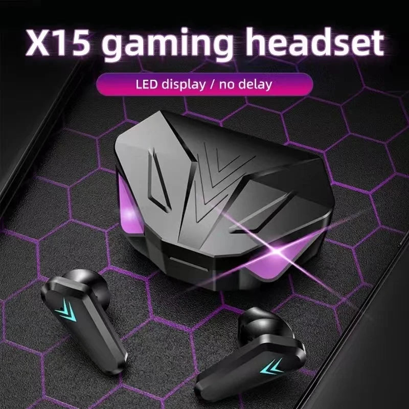 Audífonos Gamer TWS X15 con Pantalla LED
