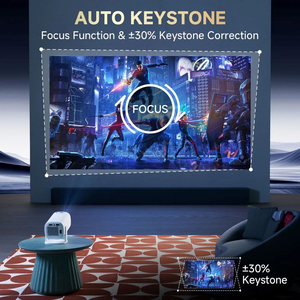 Proyector Mini P30 Pro Android 14 WiFi 6