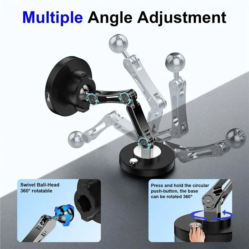Soporte Magnético para Auto con Carga Inalámbrica 15W