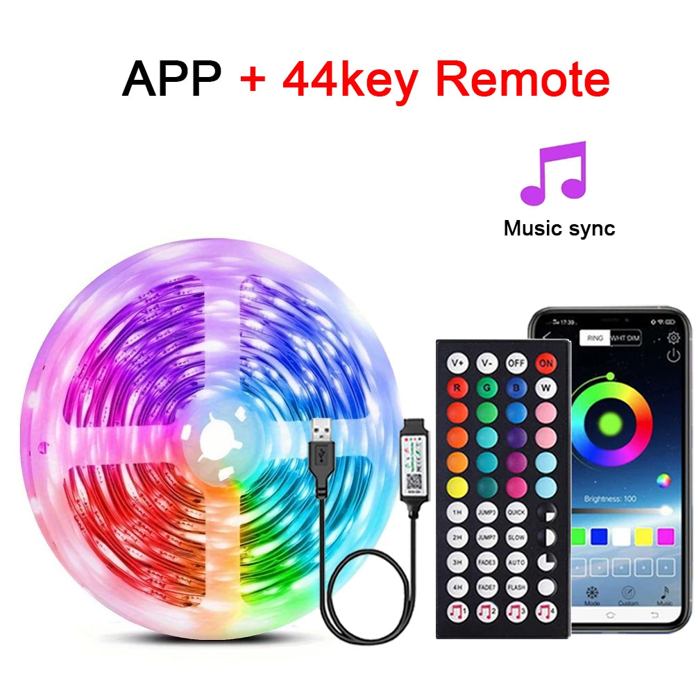 Tira LED RGB con App y Sincronización Musical