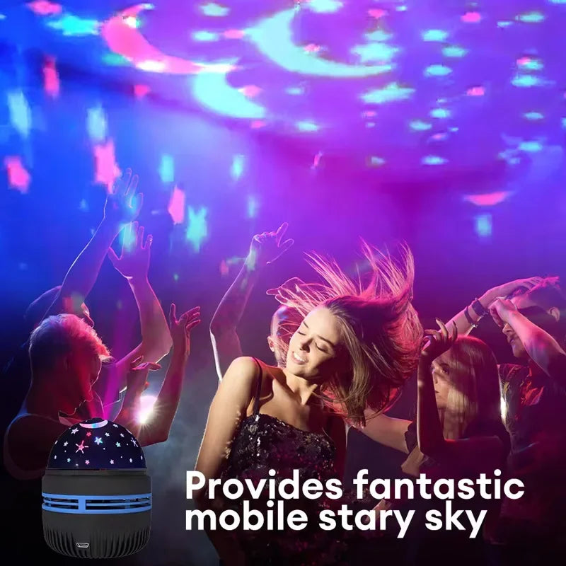 Proyector LED Cielo Estrellado USB, Luna y Estrellas