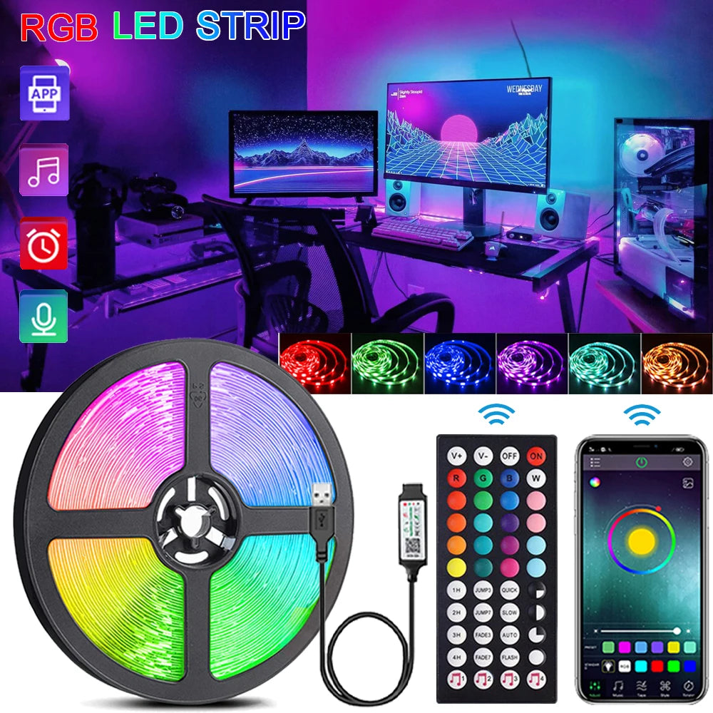 Tira LED RGB con App y Sincronización Musical