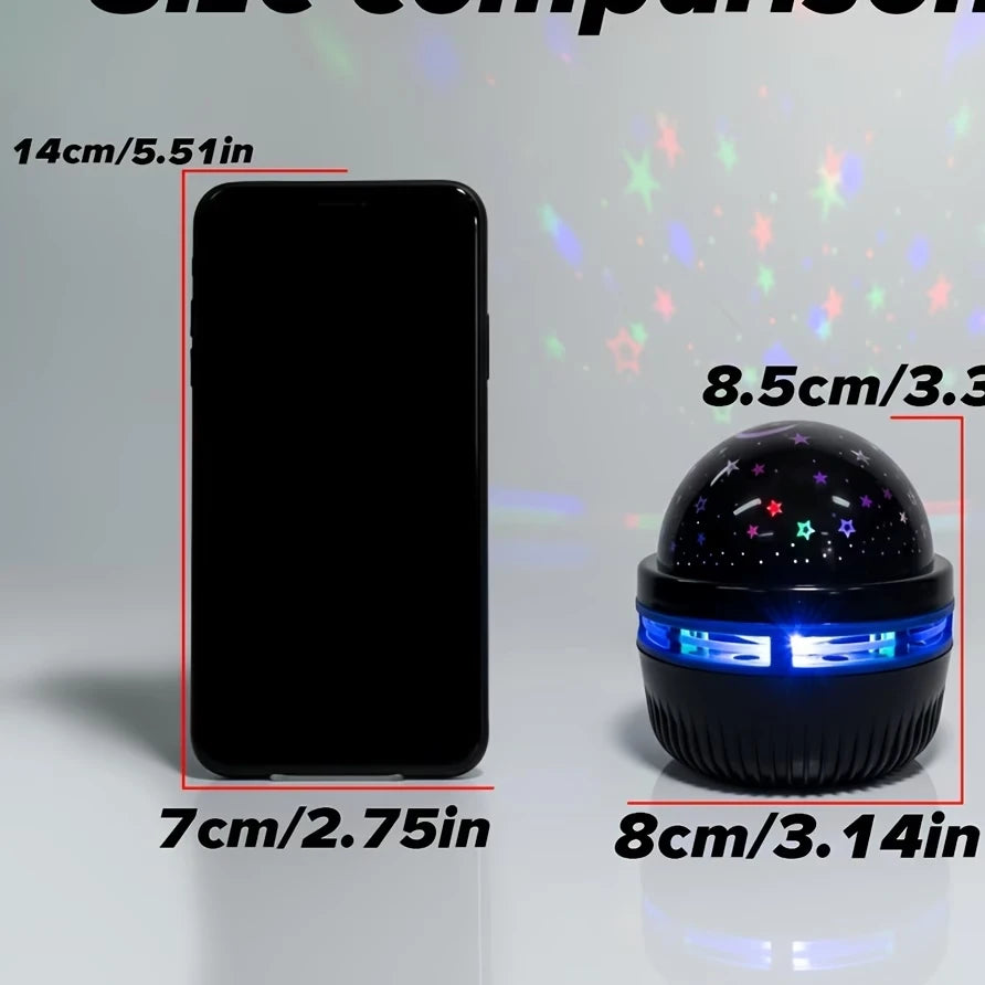 Proyector LED Cielo Estrellado USB, Luna y Estrellas